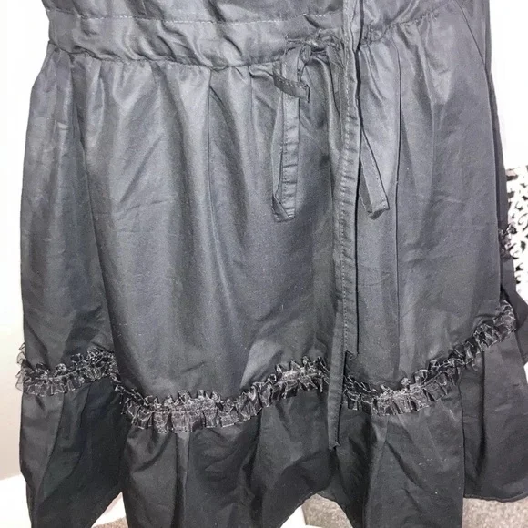 4-27 LTT dress black mini off shoulder sexy party 24 ruffle goth - Picture 3 of 7